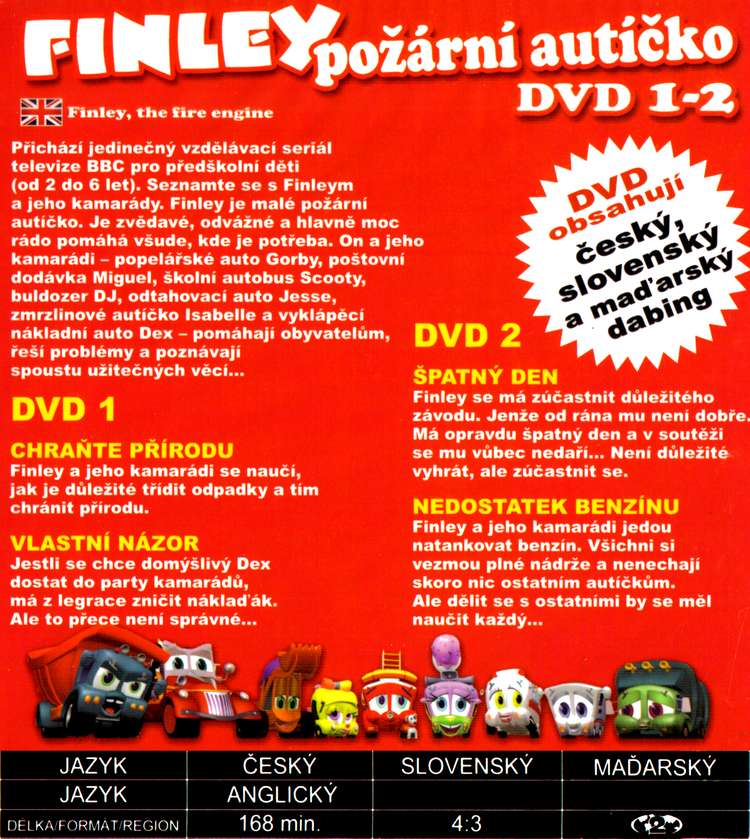 FINLEY požární autíčko DVD 1 - 2