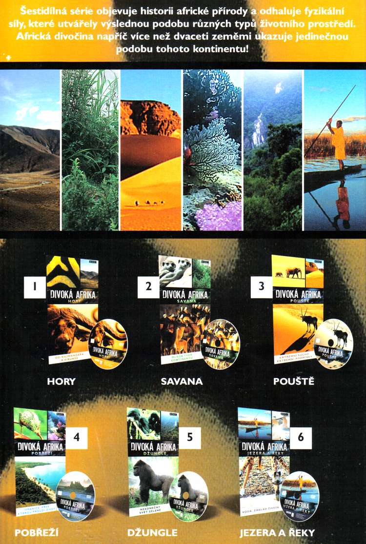 DIVOKÁ AFRIKA kolekce 6 DVD
