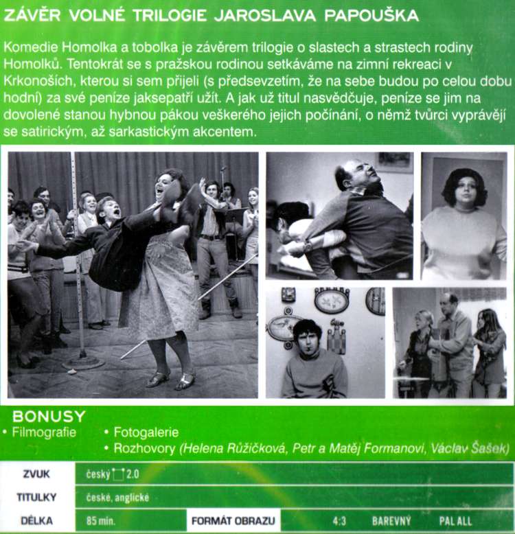 HOMOLKA A TOBOLKA dvd HOMOLKA A TOBOLKA dvd
