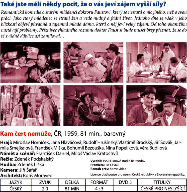 Kam čert nemůže DVD