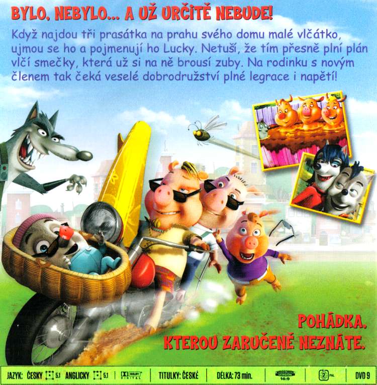 3 PRASÁTKA A NEMLUVNĚ dvd