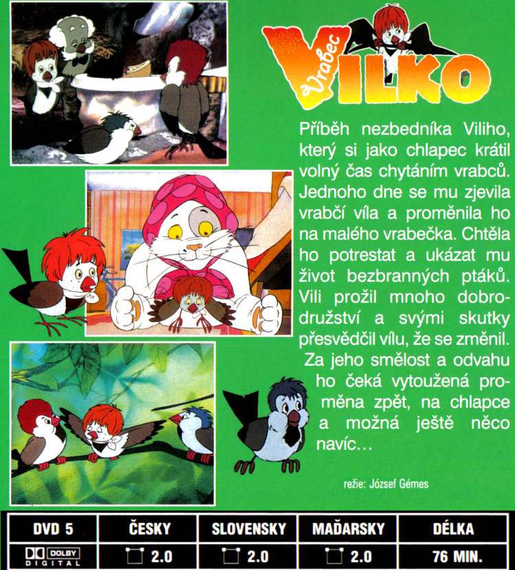 Vrabec VILKO dvd