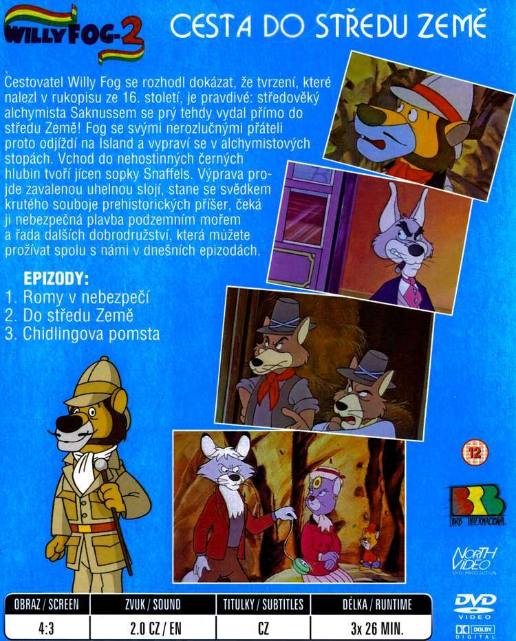 WILLY FOG: CESTA DO STŘEDU ZEMĚ dvd 2